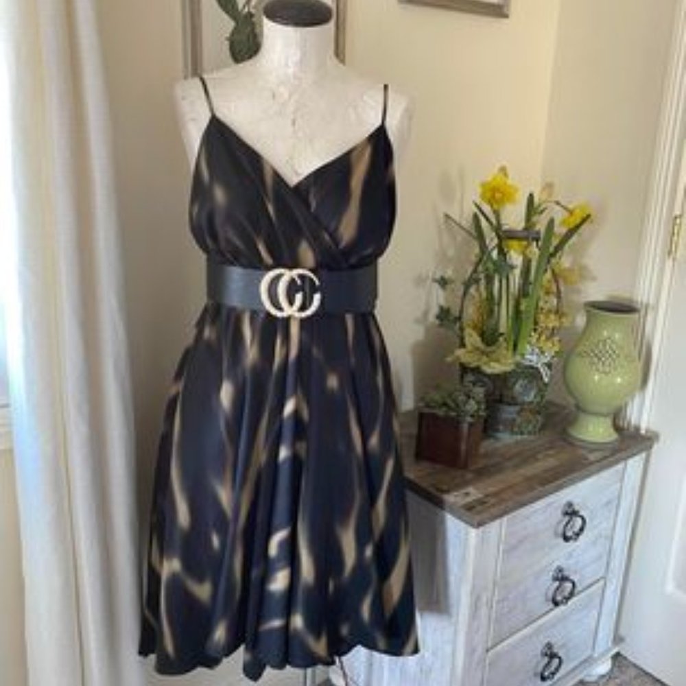 Spaghetti Strap V-Neck Dress